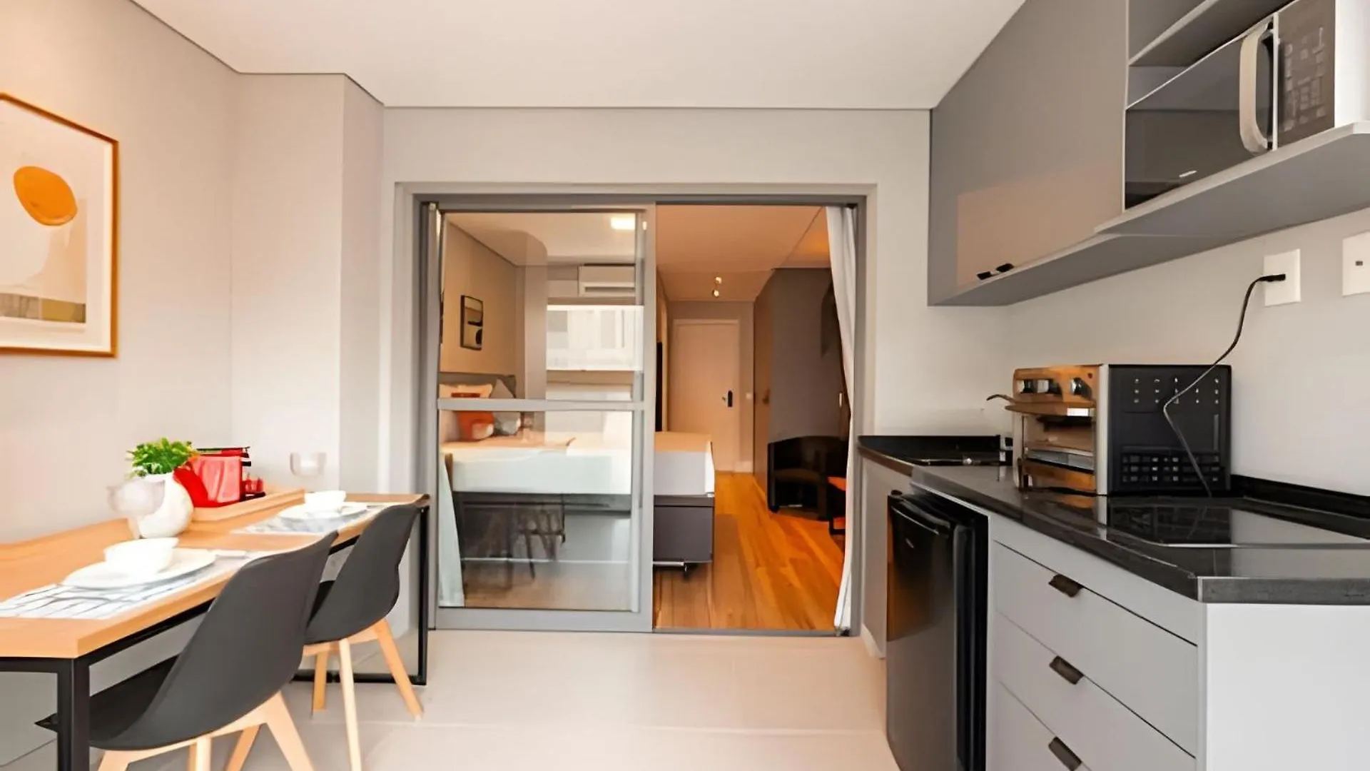 Easy Star - Belo Studio Com Cama Queen No Coracao Do Brooklin - Sc03I 圣保罗 巴西