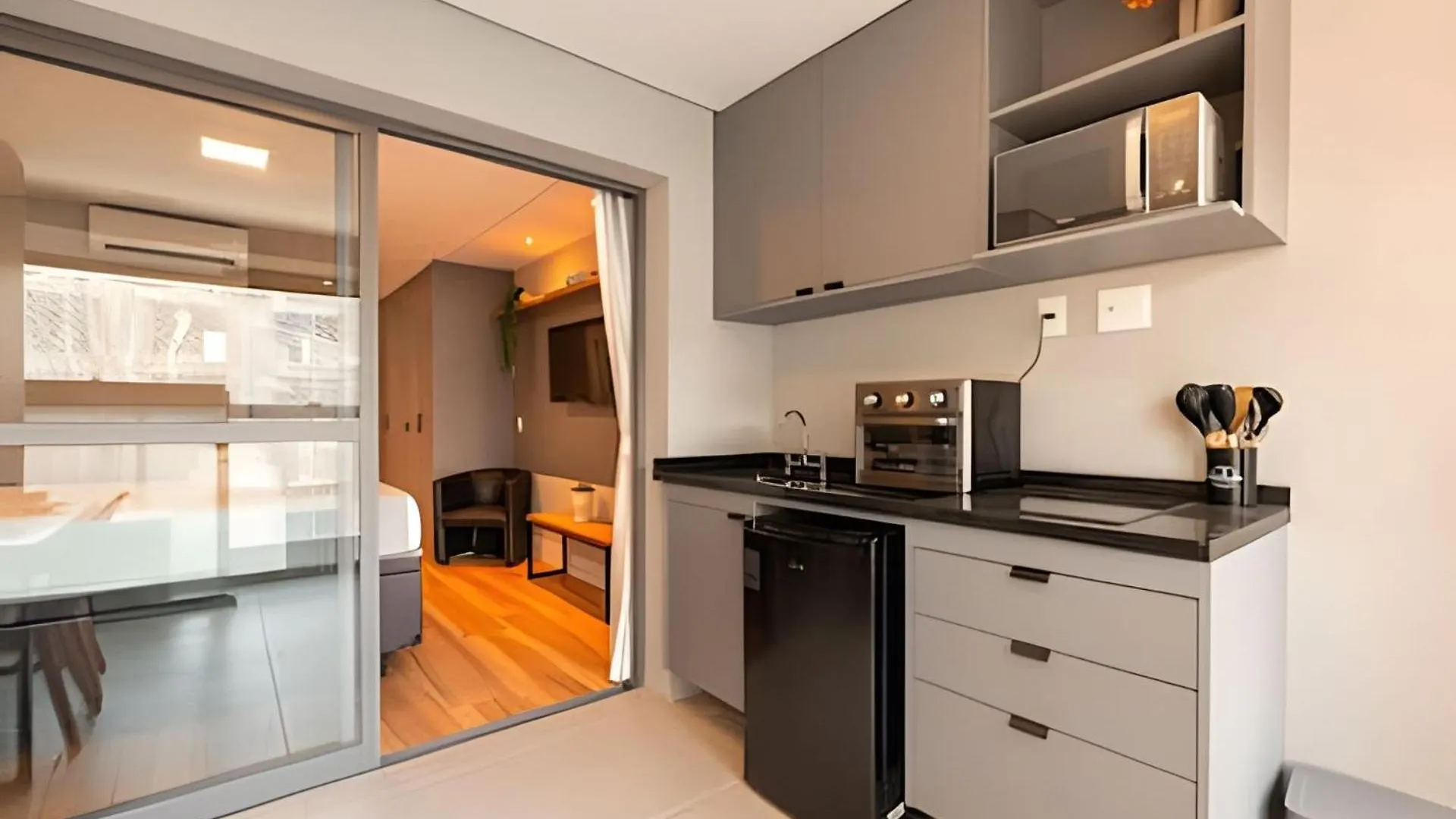 Apartment Easy Star - Belo Studio Com Cama Queen No Coracao Do Brooklin - Sc03I Sao Paulo Brazil