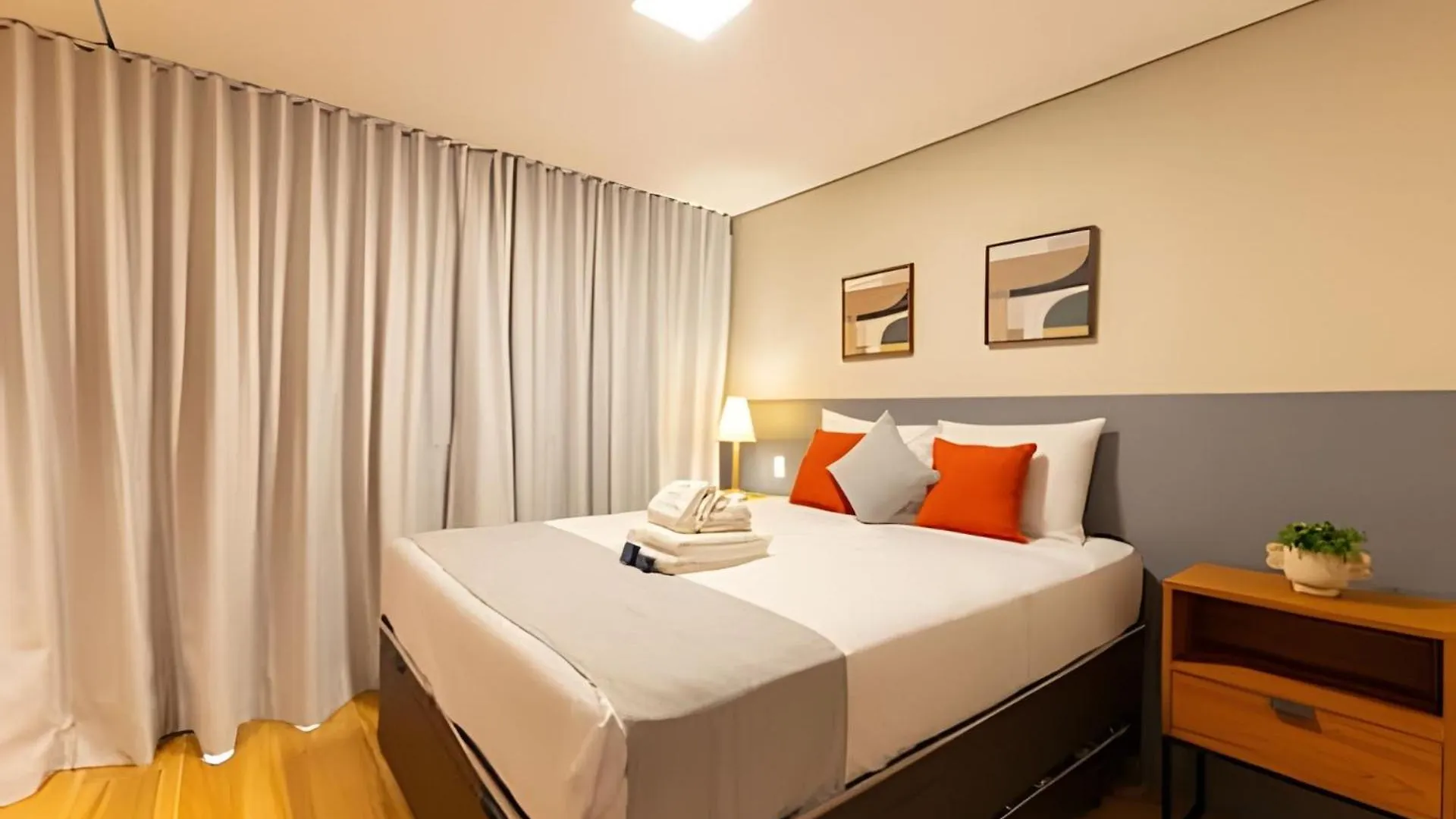 Easy Star - Belo Studio Com Cama Queen No Coracao Do Brooklin - Sc03I 圣保罗