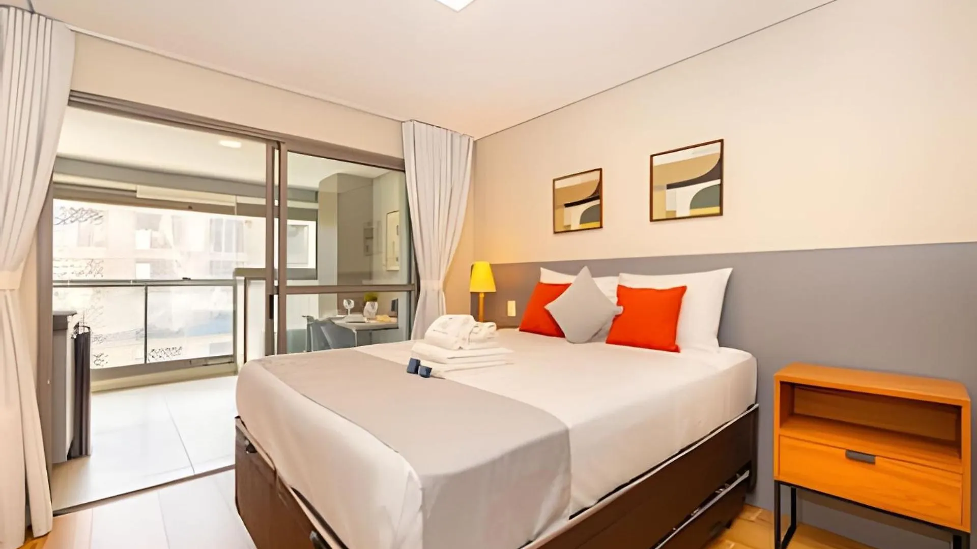 Apartment Easy Star - Belo Studio Com Cama Queen No Coracao Do Brooklin - Sc03I Sao Paulo