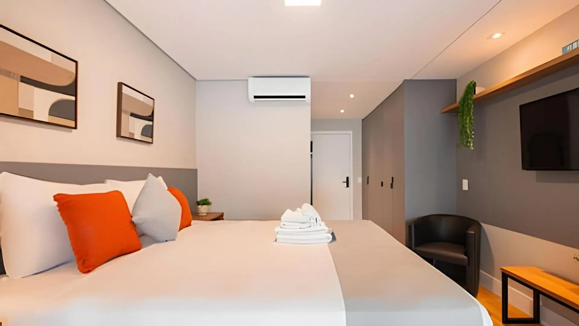 Easy Star - Belo Studio Com Cama Queen No Coracao Do Brooklin - Sc03I 圣保罗 0*,