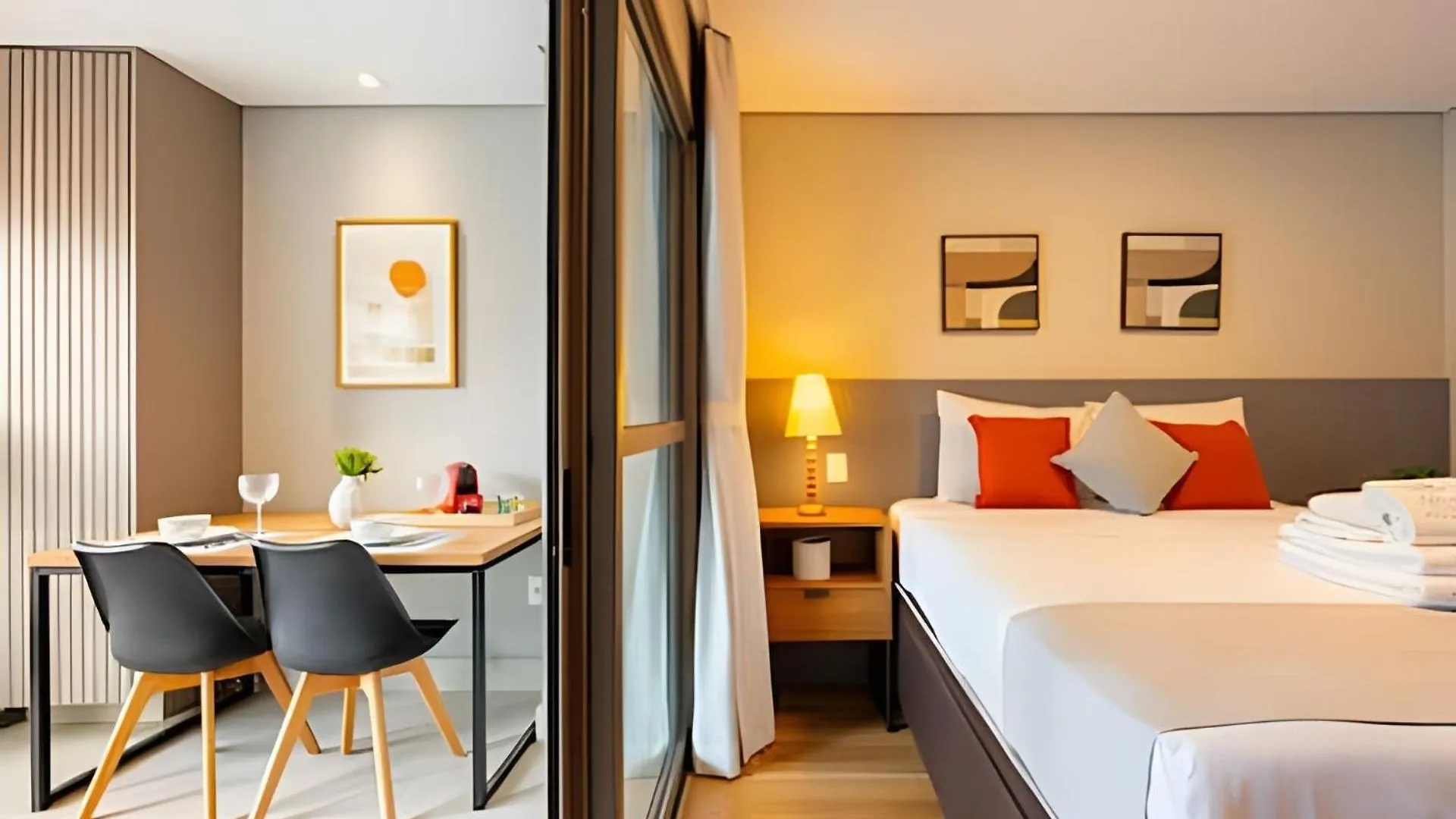 Apartment Easy Star - Belo Studio Com Cama Queen No Coracao Do Brooklin - Sc03I Sao Paulo