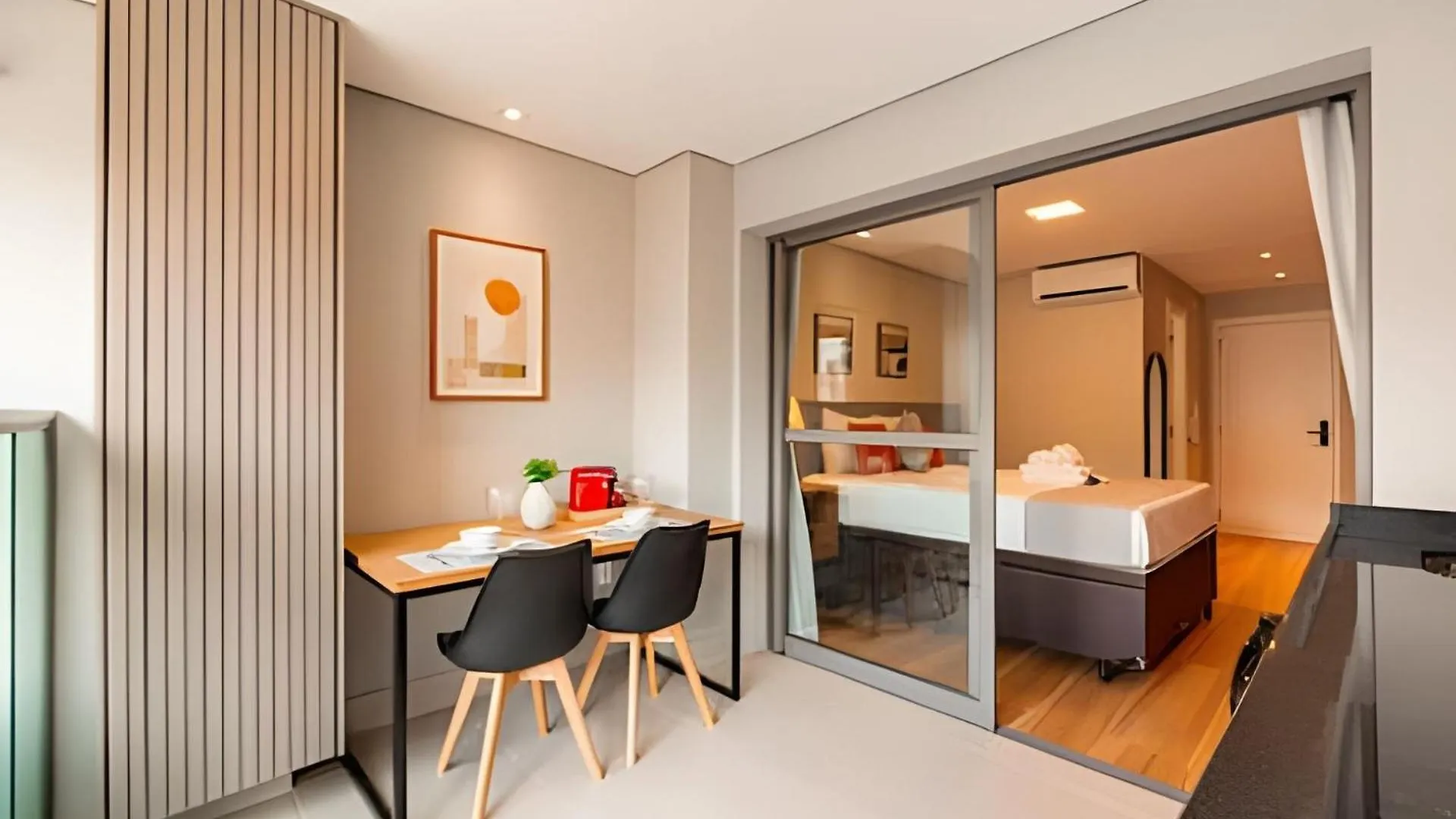 Apartment Easy Star - Belo Studio Com Cama Queen No Coracao Do Brooklin - Sc03I Sao Paulo