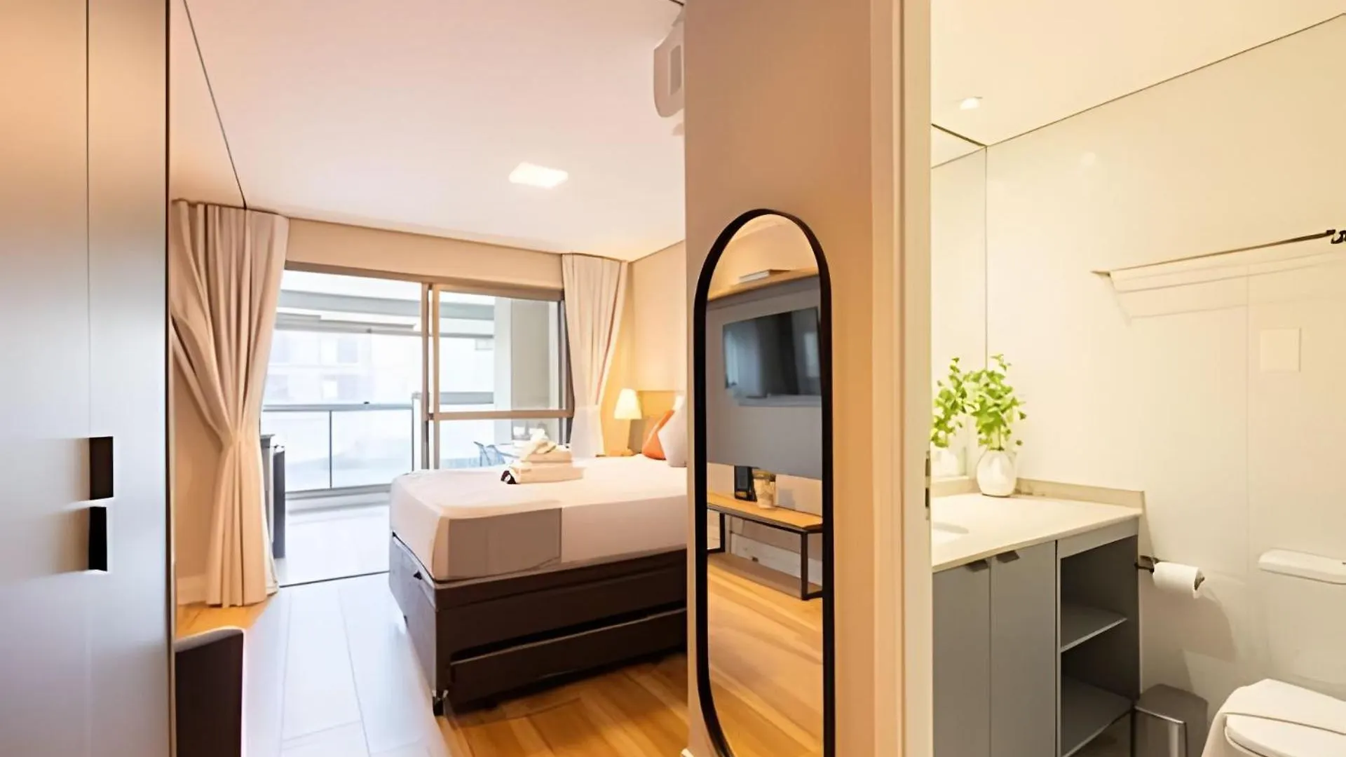 Easy Star - Belo Studio Com Cama Queen No Coracao Do Brooklin - Sc03I Sao Paulo