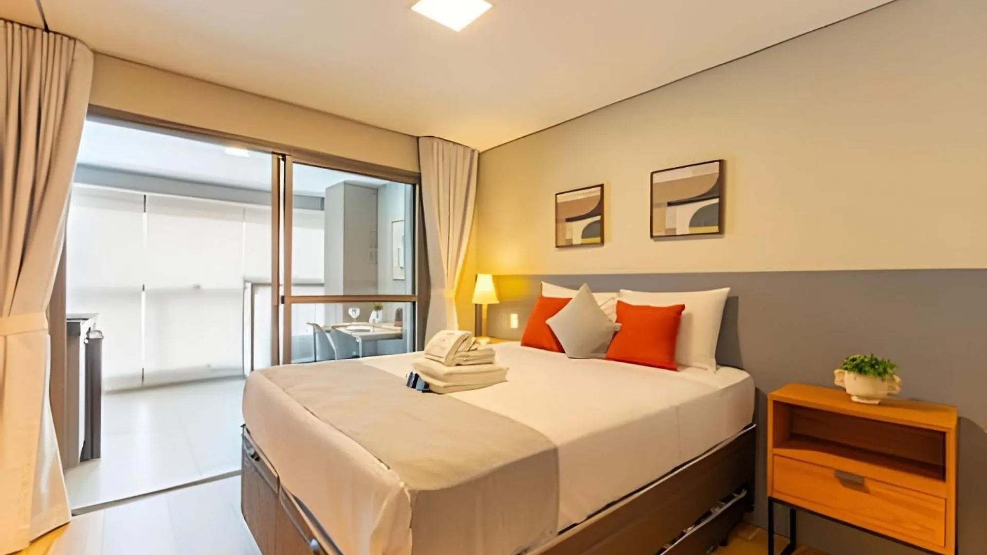 Easy Star - Belo Studio Com Cama Queen No Coracao Do Brooklin - Sc03I 圣保罗